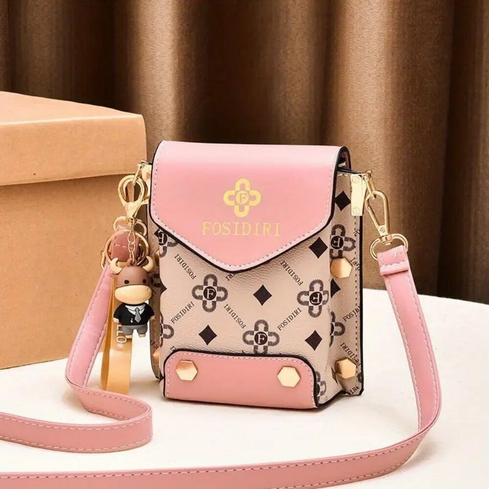 Fosidiri Mini Crossbody Bag with Moose Keychain NWT​​